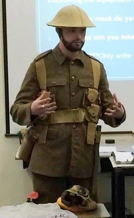 SU Graduate Student Teaches History Lesson Wearing Authentic WWI-era ...