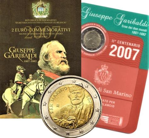 San Marino 2 Euro 2007 Giuseppe Garibaldi Catawiki