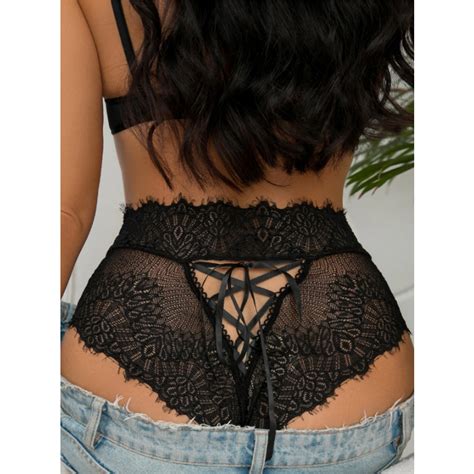 Calcinha Lacradora Renda Hot Pant Lingerie Íntima Cintura Alta Sensual