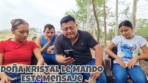 Do A Kristal La Due A De La Freidora Le Mando Este Mensaje Escrito