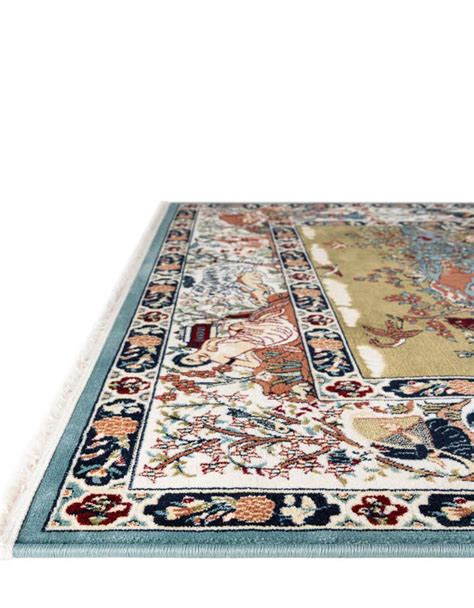 Blue 2 6 X 8 Nain Design Runner Rug