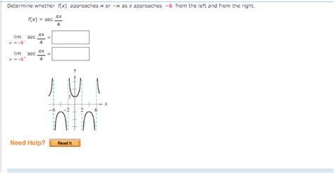 Solved Determine Whether F X Approaches Or As X Chegg