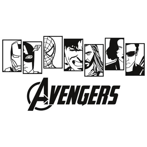 🥇 Vinyl And Stickers Marvel Avengers 🥇