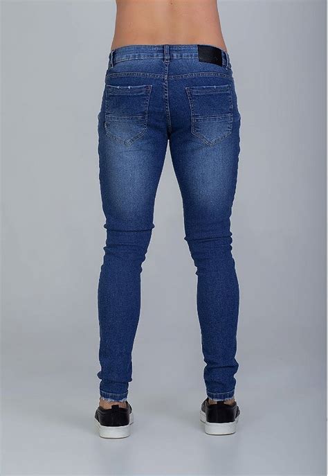 Calça Jeans Super Skinny Azul Vidic ® Loja Online