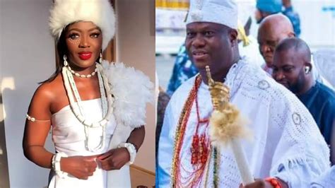 LOVELY MOMENT OONI OF IFE OGUNWUSI DANCE WITH QUEEN ASHLEY DURING