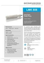 Capteur De Niveau Hydrostatique LMK 808 BD SENSORS GmbH Pour Eau