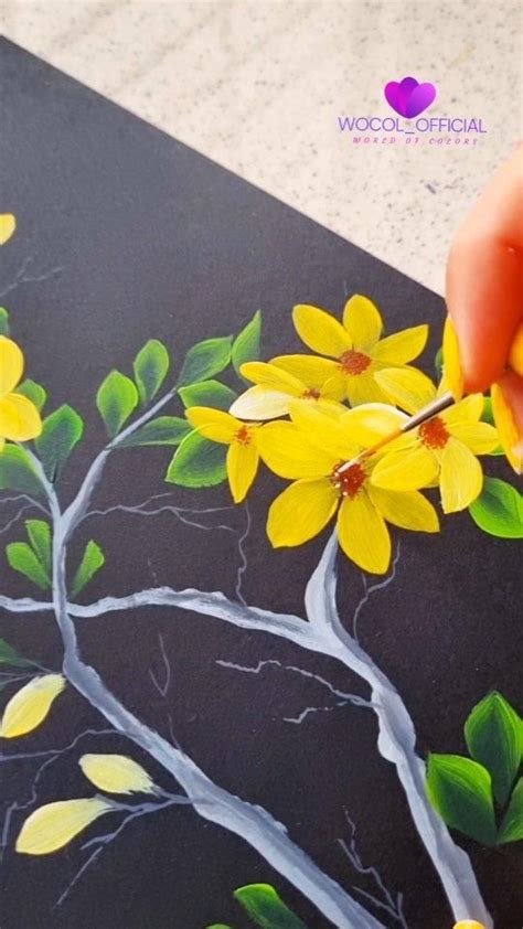 Swati Pandey OneStroke Flower Painting On Instagram Repost