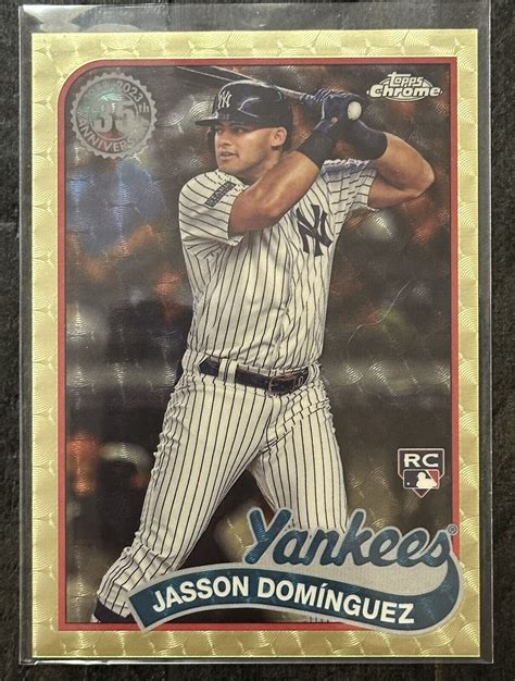 Topps Series Th Anniversary Superfractor Jasson Dominguez Rc