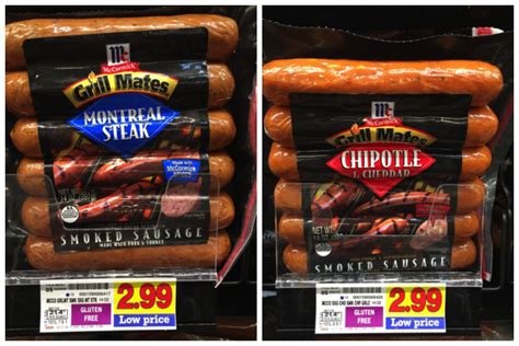 McCormick Grill Mates Smoked Sausages as low as $1.99 at Kroger ...