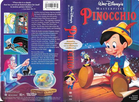 Pinocchio Vhs Disney Maggio 2002 Disney Tapes And More Vhs Dvd Images