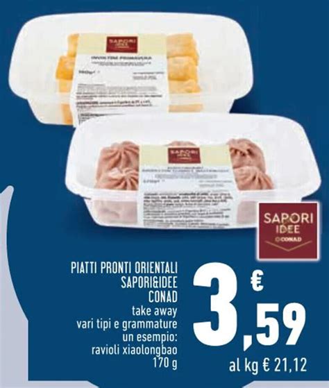 Offerta Piatti Pronti Orientali Sapori Idee Conad Take Away Vari Tipi E