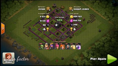 Clash Of Clans Over 1 M Raiding Loot Through Goblins Th 9 Youtube