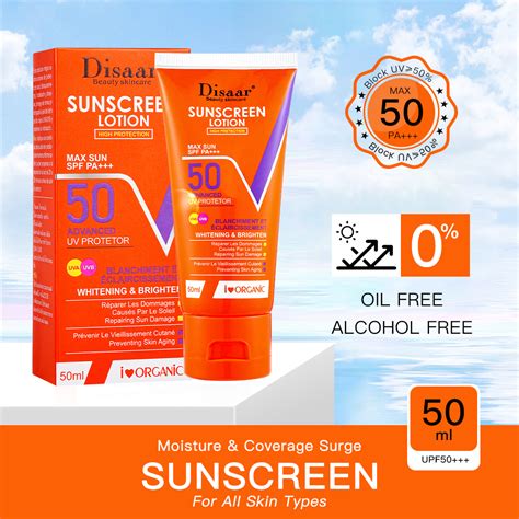 DISAAR Sunscreen Whitening Sunblock Cream For Face Body Refreshing Oil