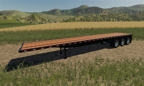 Fs19 Flatbed Trailer Ibm Jmt19 V 1000 Bale Transport Trailers Mod