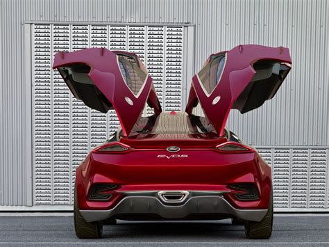 Fords Evos Four Gullwing Door Fastback Plug In Hybrid Concept