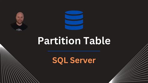 Sql Partition Table Quick Tutorial Partition By Date Youtube