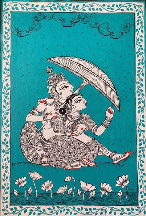 Buy Radhakrishna Painting 13 20 Inches Canvas Painting Wall Decor