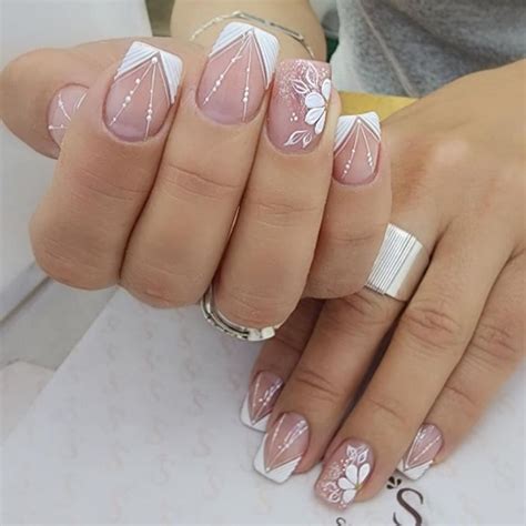 Pin on Guardado rápido French manicure nails Gel nail art Bridal