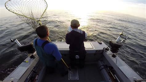 Half Moon Bay Salmon Fishing Four Salmon First Hour Youtube