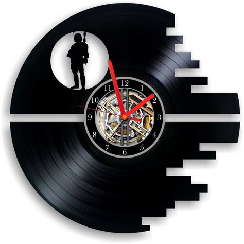 VINYL CLOCK WALL - STAR WARS - DEATH STAR CLOCK