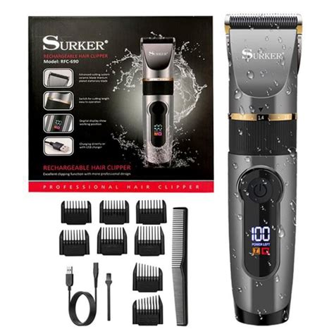 Tondeuse à cheveux électrique pour hommes kit professionnel puissant