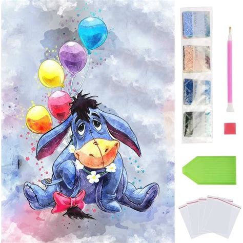 Donkey Diy D Kit Diamond Painting Anime X Cm Animaux Peinture