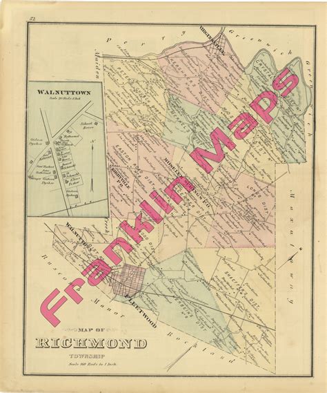 Andy S Antique Maps 1876 Berks County