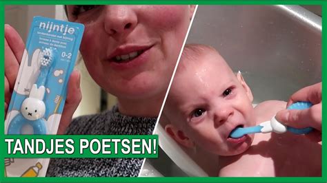 Eerste Keer Tandjes Poetsen Tivie Vlog Youtube