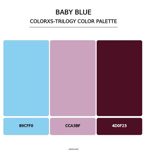 Baby Blue color palettes - colorxs.com