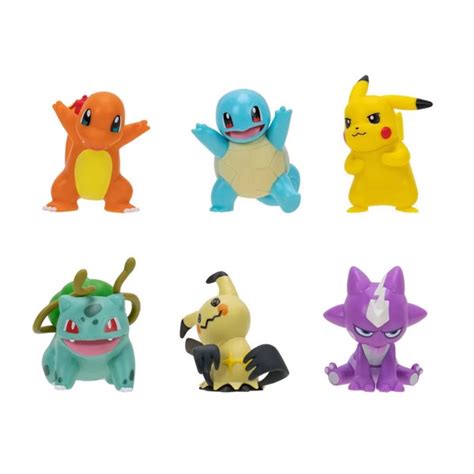 Pokemon Battle Figures Multipack (6 Pack), Pokemon Toys For Kids 6-8