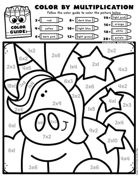 Color By Number Printables Superstar Worksheets Worksheets Library