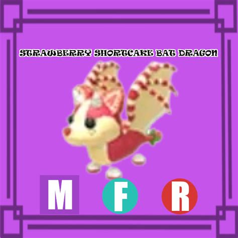 Strawberry Shortcake Bat Dragon MEGA FLY RIDE Adopt Me Buy Adopt Me