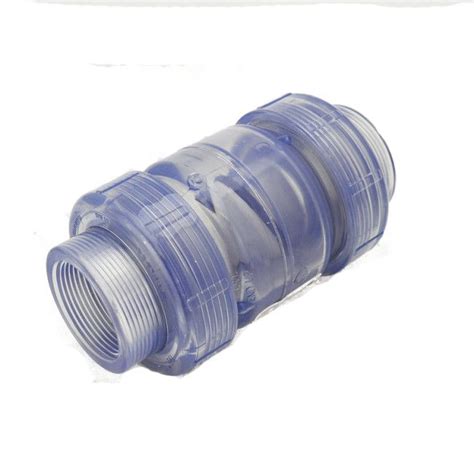 Clear Pvc True Union Swing Check Valve Threaded S C F