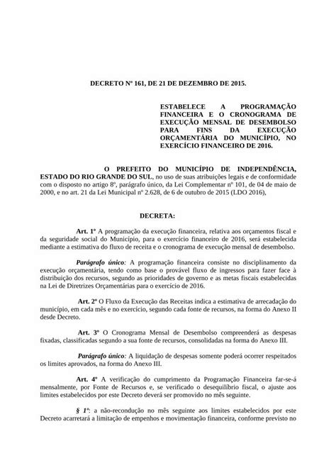 Pdf Modelo De Decreto Sugest O Independencia Rs Gov Br Fixadas