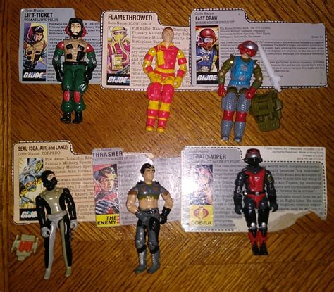 6 Vintage Gi Joes With Cards on Mercari | Cards, Vintage, Mercari