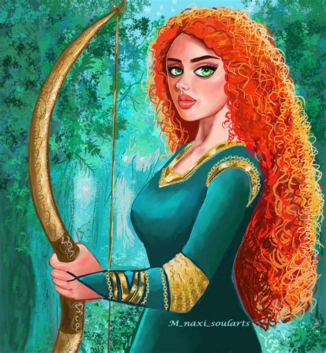 Merida Disney Princess By Meenaxisoularts On Deviantart