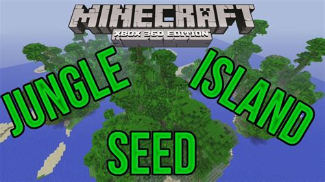 Minecraft Xbox 360 Perfect Jungle Island Survival Seed Showcase Youtube