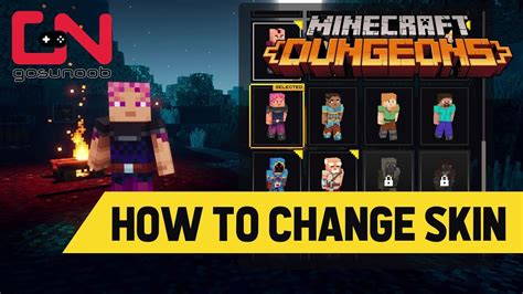 Minecraft Dungeons How To Change Skin Hero Skins SHOWCASE YouTube