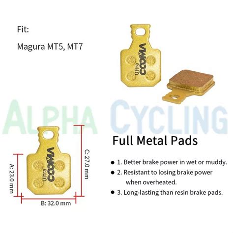 Metallic Magura 4 Piston Brake Pads 8 P Performance MT5 MT7 Sports