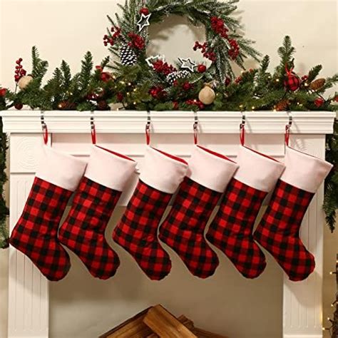 Amazon LimBridge Christmas Stockings 6 Pack 18 Inches Buffalo