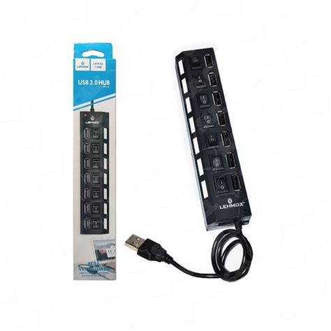 Adaptador Extensor Hub Usb 7 Portas Usb 2 0 Lehmox LEY 02 Hubs E