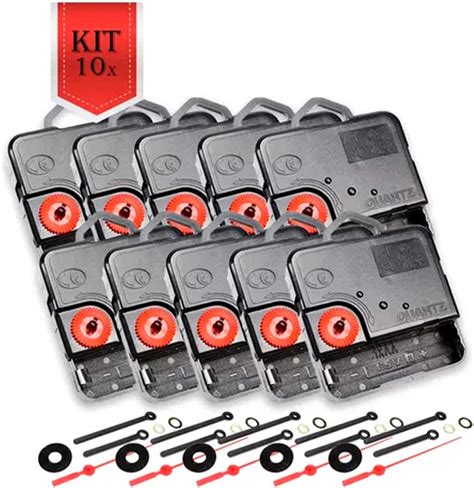 Kit 10x Máquina De Relógio Para Parede Quartz Eixo 16 5 Amazon br