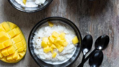 Riz gluant au lait de coco et mangues rapide découvrez les recettes