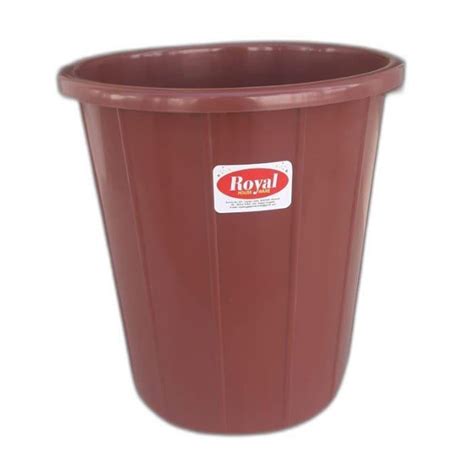 Multicolor Open Top 13 L Round Plastic Dustbin Without Lid For Multi