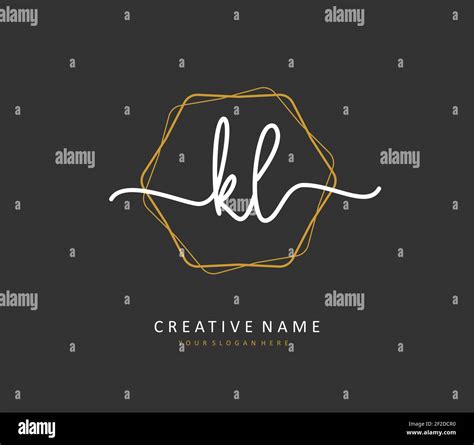 KL Initial Letter Handwriting And Signature Logo A Concept Handwriting