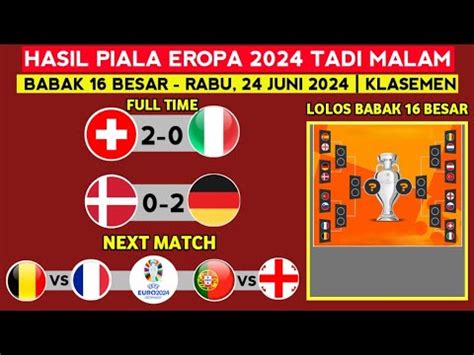 Hasil Piala Eropa Swiss Vs Italia Hasil Euro Tadi Malam