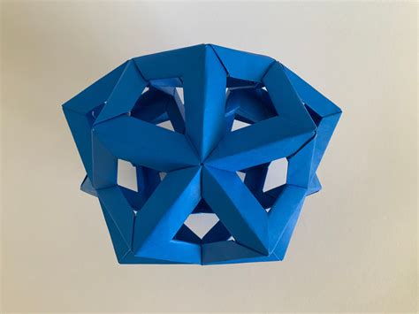 Cubic Sphere Inverted Icosahedron Origami Star Paper Engineering Art