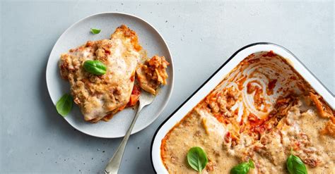 Vegane Lasagne Bolognese Gemüse satt Rezept EAT SMARTER