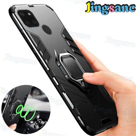 Jingsanc Sarung Realme C21Y C25Y Pelindung Belakang HP Tahan Guncangan