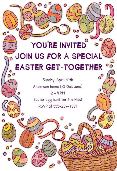 Easter Invitation Template Free Instagram Post By Helen Torreggiani